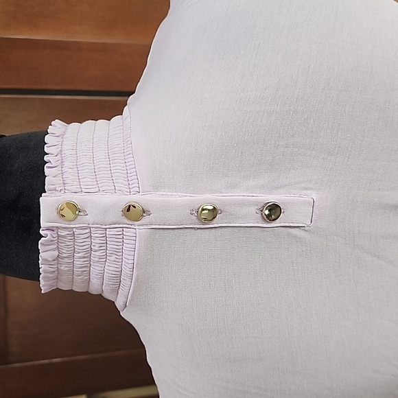 ANN TAYLOR Smock Necked Shell in Lilac Size XS - Picture 6 of 6